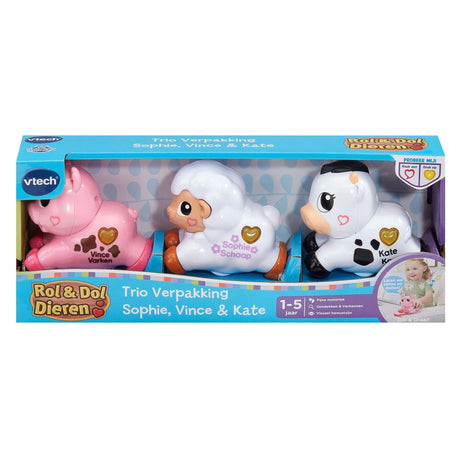 Vtech Role Fond Animals Trio pakujące Sophie, Vince Kate