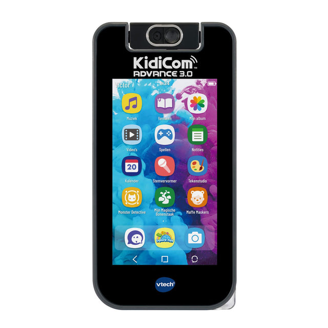 Telefon Vtech kidicom Advance 3.0 - interaktywny telefon komórkowy dla dzieci z aparatem - zabawki edukacyjne - od 5 lat - niebieski