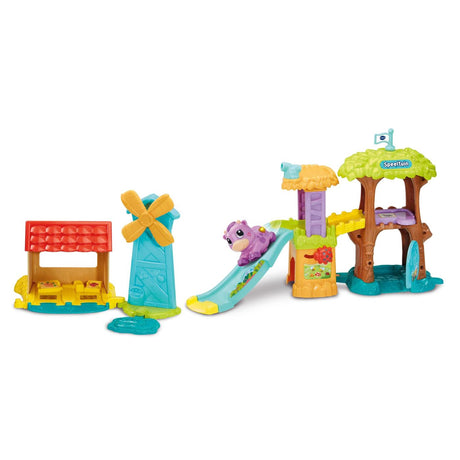 Rola Vtech szalony plac zabaw dla zwierząt + krowa-kot