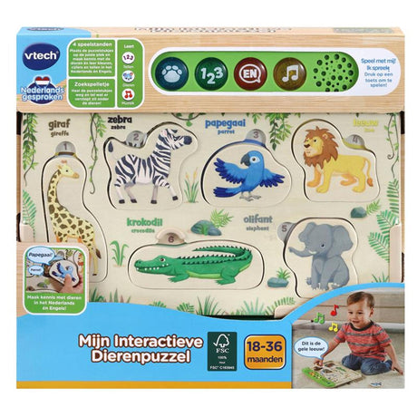 Vtech moja interaktywna łamigłówka ze zwierzętami (fsc)