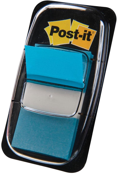 Post-it - standardowy indeks | stopy 24 | 4x43 | 2mm | uchwyt z 50 zakładkami | turkusowy
