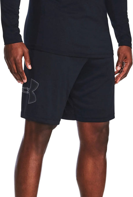 Męskie spodnie sportowe Under Armour ua tech Graphic Short-blk - czarno - grafitowe