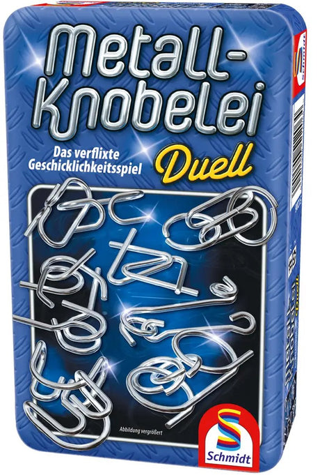 Schmidt spiele schmidt® - zestaw puzzli metalowych - gra na myślenie - łamigłówki z metalowymi pierścieniami - od 7 lat - 1 gracz