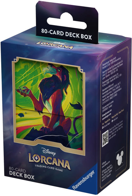Pudełko na talię Disney Lorcana Ravensburger blizna 80 kart