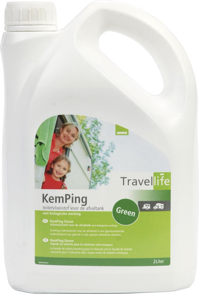 Building core travellife Kemping green - płyn toaletowy - 2 litry