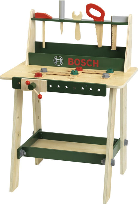 Klein Toys bosch mini - zabawkowy stół warsztatowy - 16-częściowy - drewno - wielobarwne