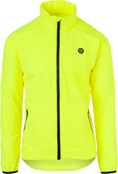 Agu go regenjas essential - regenjas dames heren - ademende en waterdichte regenjas - fietsjack - geel - xxl