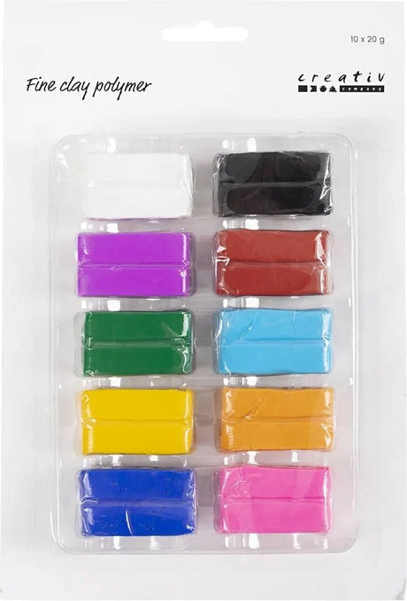 Firma Creativ Fine Polimer Clay Colorful, 10x20 gramów
