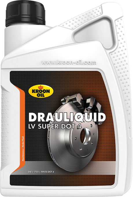 Kroon-oil drauliquid-lv super - płyn hamulcowy kropka 4 - 1 litr - przezroczysty