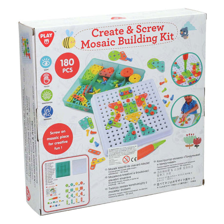 Zestaw konstrukcyjny Playgo mozaika - 180 elementów.