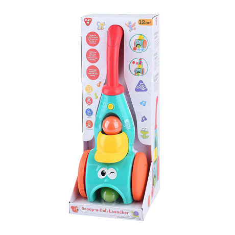 Miotacz Playgo z łyżką do piłek, żółty 2995