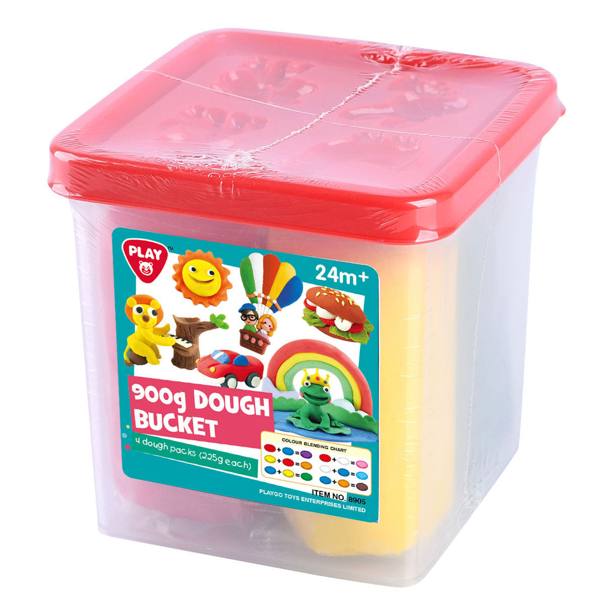 Zestaw glinek Playgo w wiaderku - 900 gramów