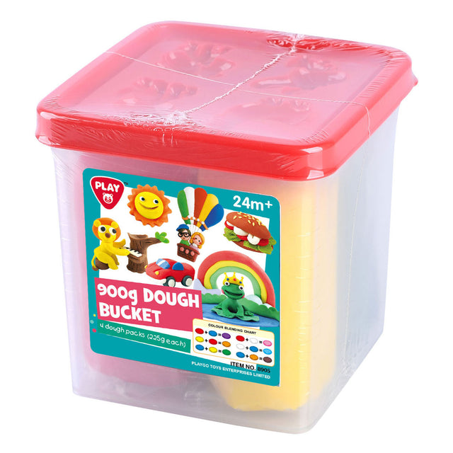Zestaw glinek Playgo w wiaderku - 900 gramów