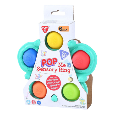 Playgo baby pierścień sensoryczny z kuleczkami - 6 sztuk.