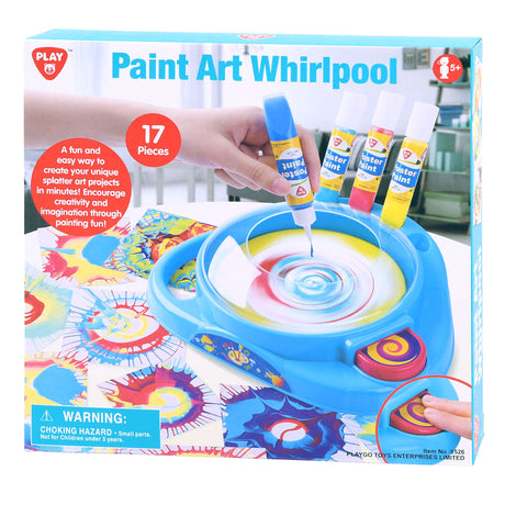Zestaw farb do zegarów obrotowych Playgo paint art - 17 szt.