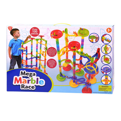 Playgo play mega wyścig na torze marmurowym, 100 szt.