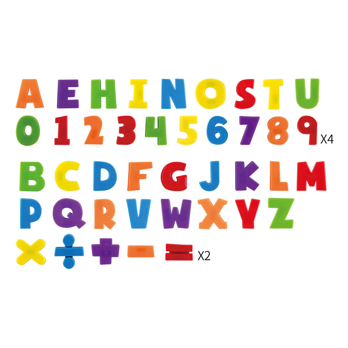 Magnesy Playgo Litery i cyfry, 120 szt.