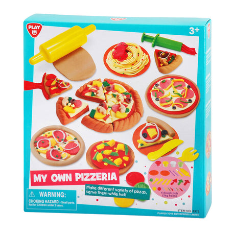 Playgo Mój własny zestaw gliniany do pizzerii - 4 gliniane garnki