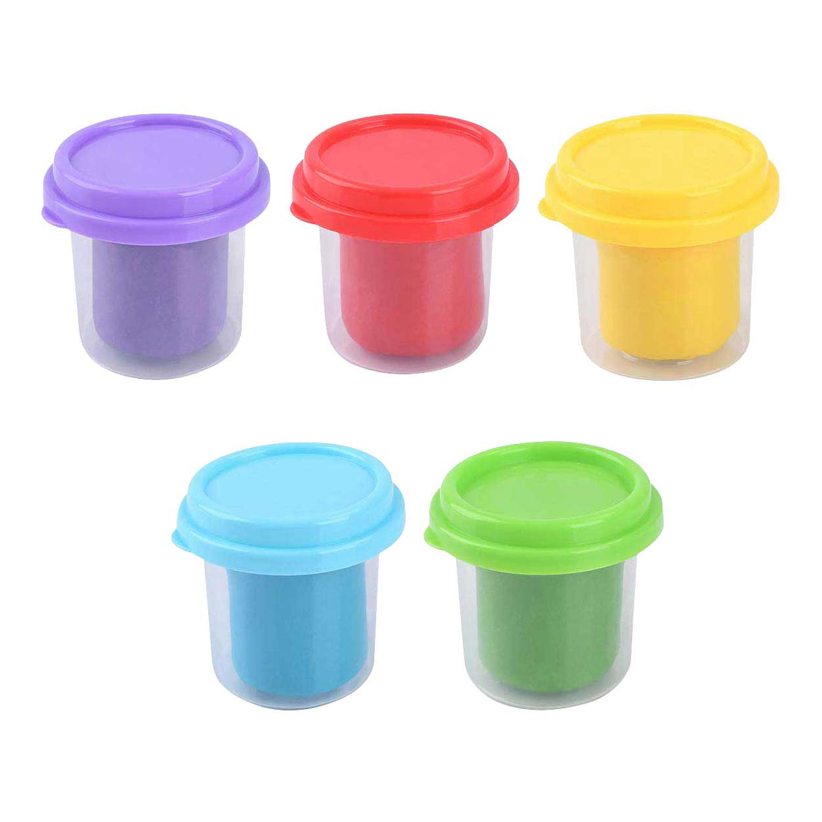 Zestaw glinek Playgo w 5 kolorach - 5x113gram