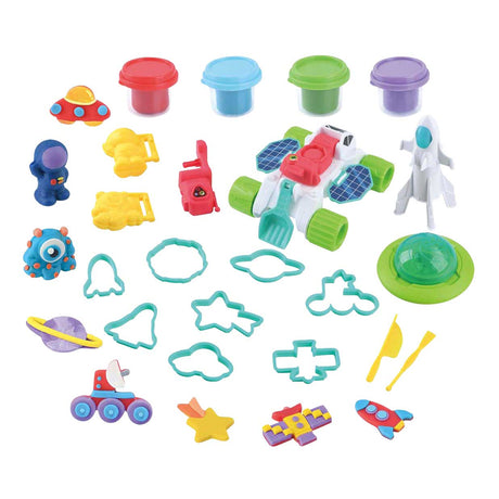 Zestaw gliniany Playgo Space Adventure - 4 gliniane garnki