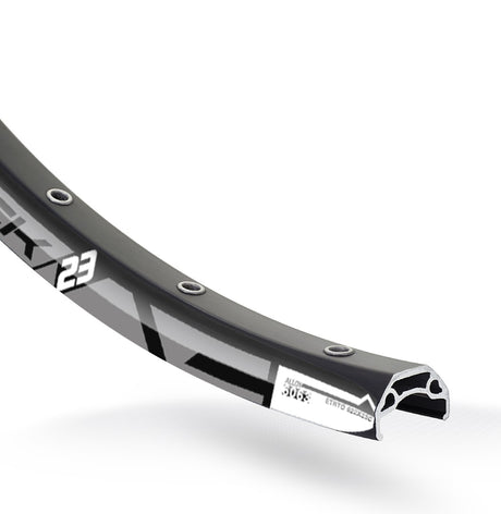 Rodi Rim Blackrock 23 Dysk 28 29 622 x 23c Aluminium 36 otworów 14 g czarny