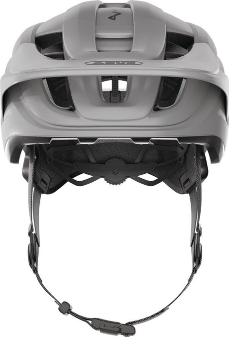 Kask rowerowy Abus cliffhanger ti srebrny l - 57-61 cm - srebrny - odpowiedni do użytku na rowerach górskich - 365 g