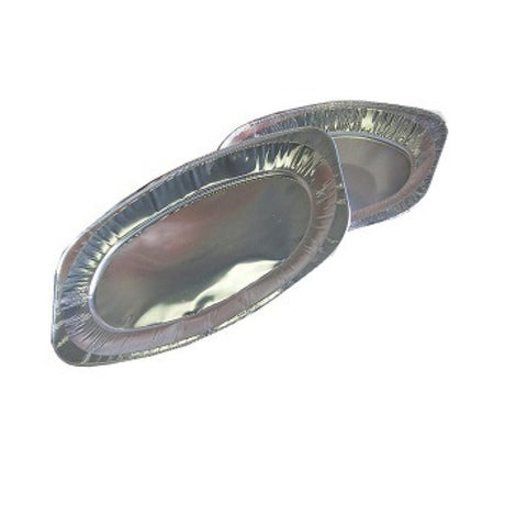 Taca cateringowa aluminiowa owalna 45x29 cm (10 sztuk)