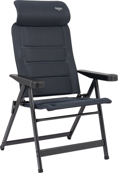 Crespo - krzesło rozkładane - s - ap 235 - air-deluxe - kompaktowe - szare