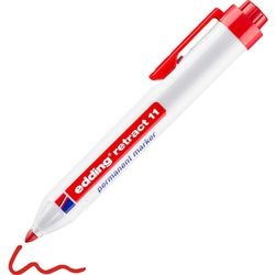 Marker permanentny edding z przyciskiem 11 1,5-3mm czerwony
