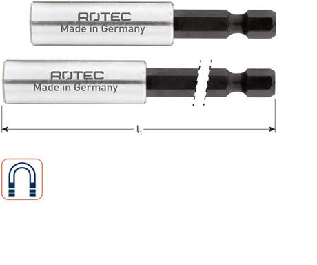 Magnes do uchwytów na bity Rotec e6,3x150mm z pierścieniem C