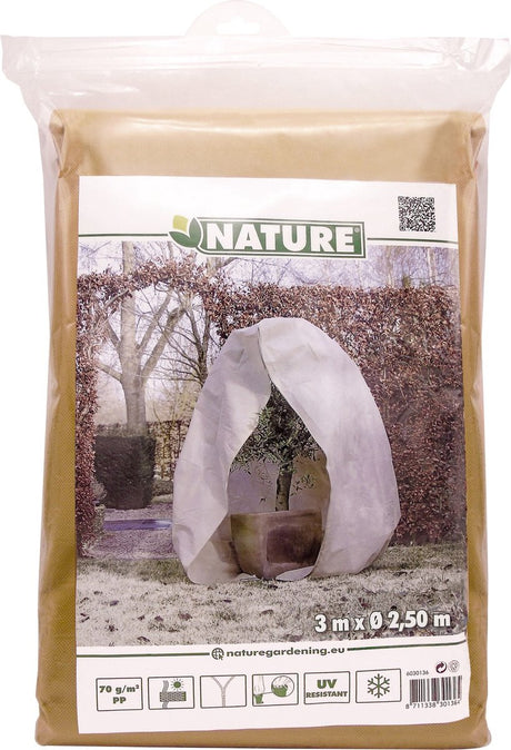 Nature - pokrowiec zimowy - 300 x ø250cm - beżowy - pokrowiec - zapinany na zamek