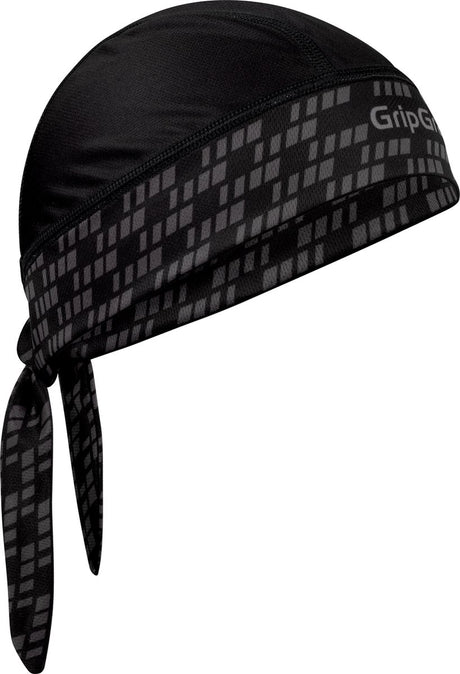 Gripgrab - letnia chustka rowerowa chroniąca przed potem i chroniąca przed promieniowaniem UV czapka rowerowa - czarna - unisex - rozmiar jeden rozmiar