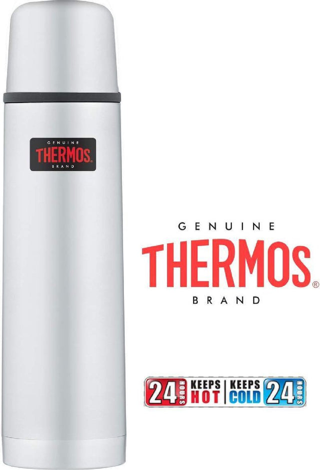 Butelka termosowa - thermax - 1 litr - srebrna