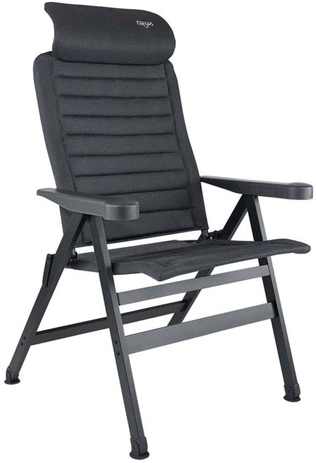 Krzesło rozkładane Crespo - xxl - ap 241 - air-deluxe - kompaktowe - szare
