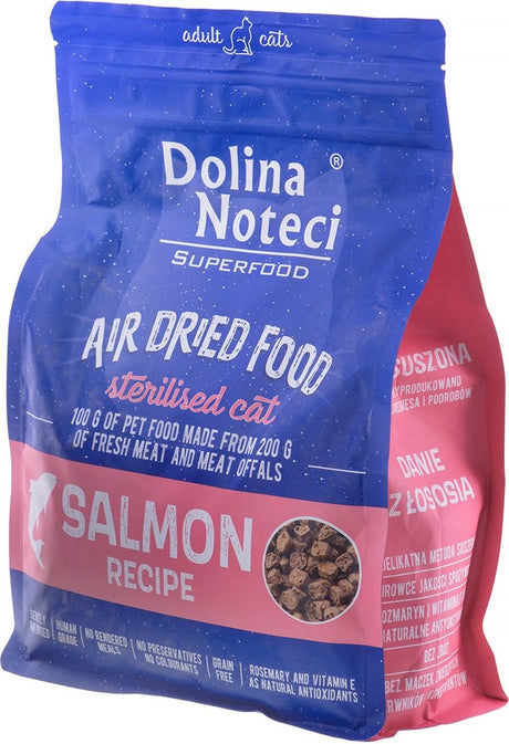Dolina noteci superfood sterylizowany łosoś dla kota - suszona karma dla kotów - 1 kg