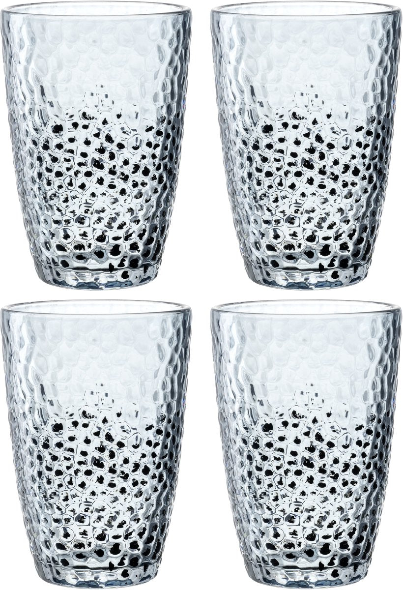Szklanka do long drinków Leonardo Matera 340 ml niebieska - zestaw 4 szt