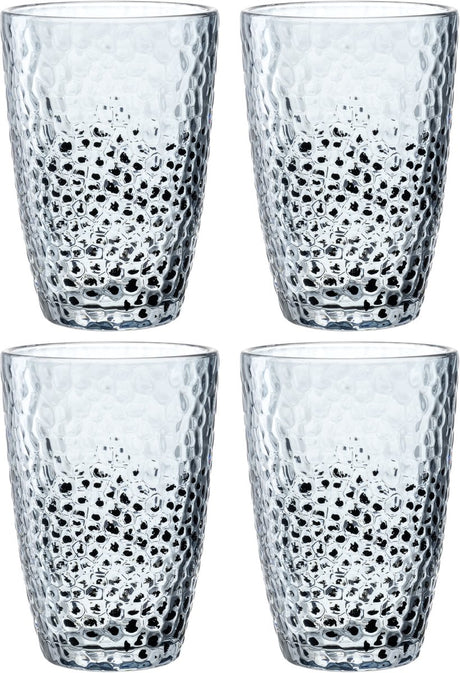Szklanka do long drinków Leonardo Matera 340 ml niebieska - zestaw 4 szt