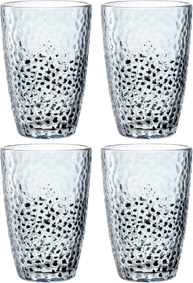 Szklanka do long drinków Leonardo Matera 340 ml niebieska - zestaw 4 szt