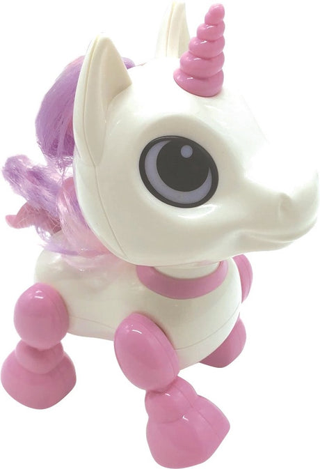 Lexibook power unicorn mini - mały robot-jednorożec z dźwiękiem i światłem - rob02uni
