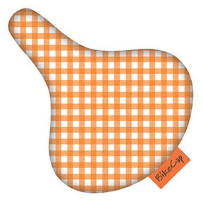 Bikecap Saddle Deck Orange Checkmate