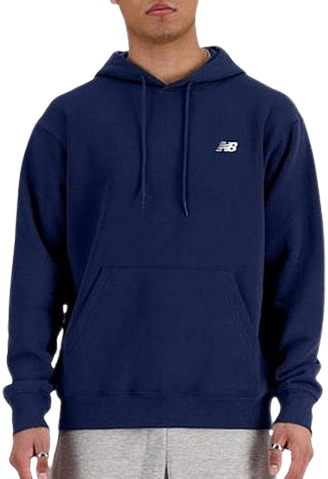 New balance sport essentials fleece hoodie heren trui - navy s