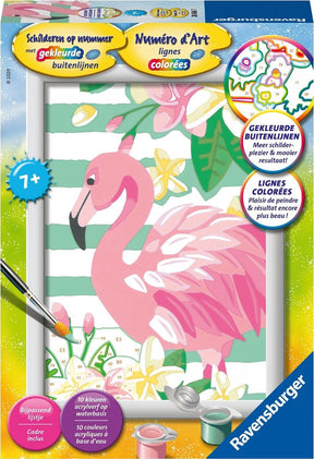 Farba Ravensburger po numerach Malowanie po numerach - flaming