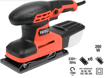 Yato oscillerende slijper 260w 82230 90x187mm
