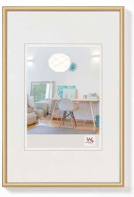 Walther new lifestyle - ramka plastikowa - rozmiar zdjęcia 60x80 cm - złota