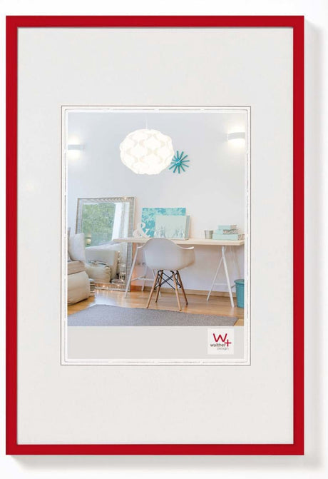 Walther new lifestyle - ramka plastikowa - rozmiar zdjęcia 50x70 cm - czerwona