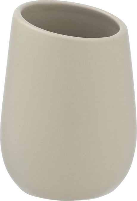 Wenko tandenborstelhouder badi 8 x 11 cm keramiek beige