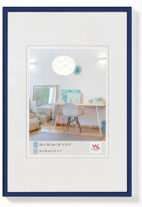Walther new lifestyle - kunststof lijst - fotoformaat 20x30 cm - blauw