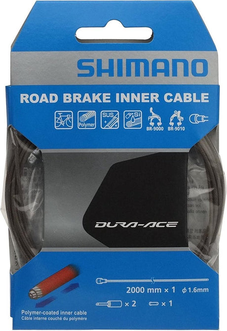 Polimerowa linka wewnętrzna hamulca szosowego Shimano 1,6 mm x 2000 mm
