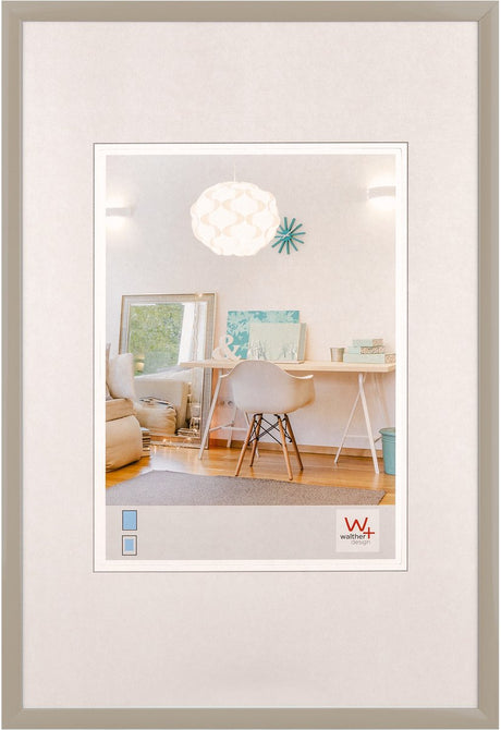 Walther new lifestyle - ramka plastikowa - rozmiar zdjęcia 30x45 cm - szara