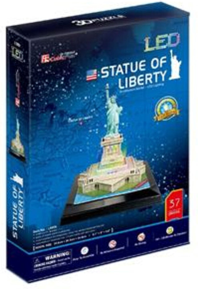 Zabawna sześcienna łamigłówka 3D Statua Wolności LED